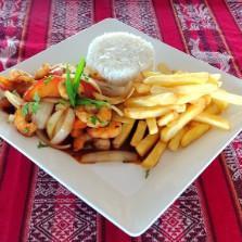 Saltado de Camarao