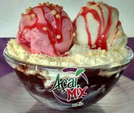 Açaí com sorvete