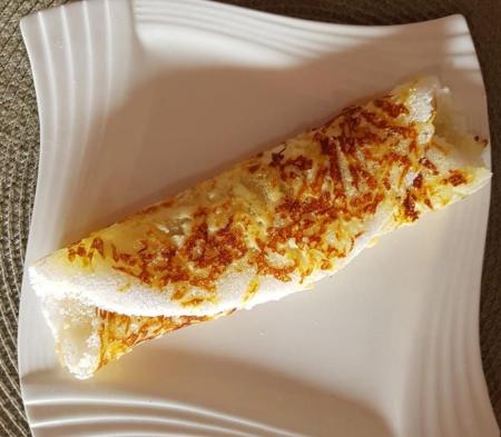 TAPIOCA COM COALHO GRATINADA