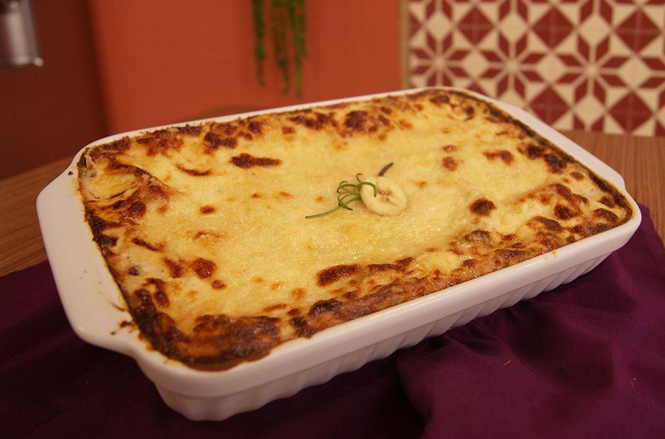 Lasanha de banana 