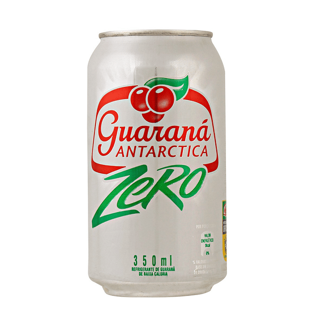 Guarana Antarctica lata 350ml Zero