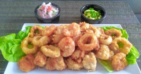 Petisco Chicharron de Frutos do Mar