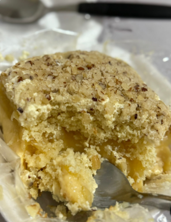 Fatia de Bolo Gelado Cupuaçu c castanha