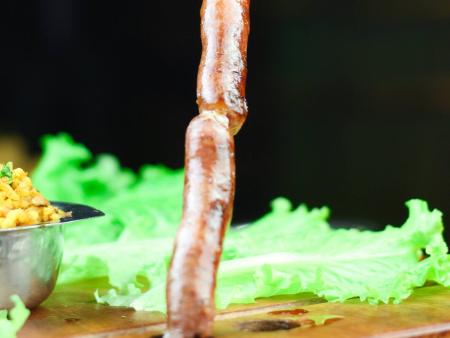 Linguiça de frango com bacon