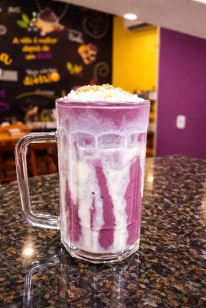 Açaí com leite em pó,leite condensado