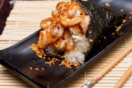 015 - TEMAKI CAMARÃO ALHO E ÓLEO (T)