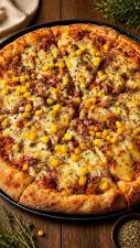 Pizza Bacon com milho