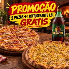 2 Pizzas + Refri Grátis