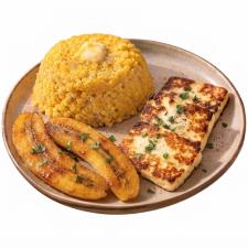 Cuscuz Banana e queijo